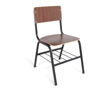 SILLA DE TRIPLAY CON LAMINADO PLASTICO Y PARRILLA