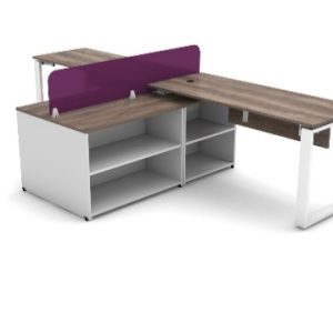 MODULO DE 2 USUARIOS BINARIO 245X150 CON CUBIERTA DE 120X60